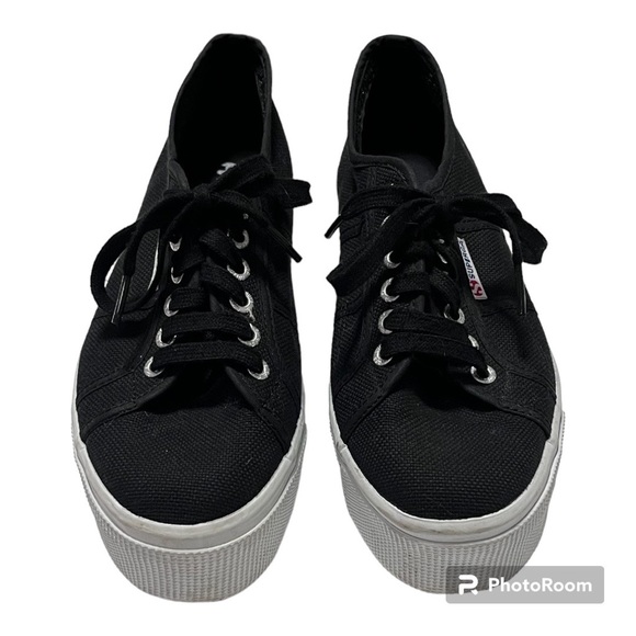 Superga | Women's Black 2790 Platform Sneakers | size 41 - Picture 3 of 8